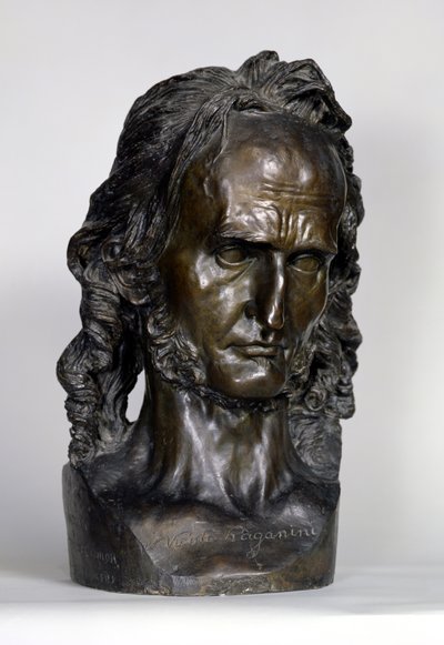 Bust of Nicolo Paganini (1784-1840) by Pierre Jean David d